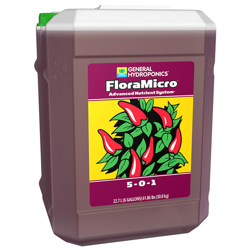 Floramicro hydroponic nutrient 1-gallon container by General Hydroponics
